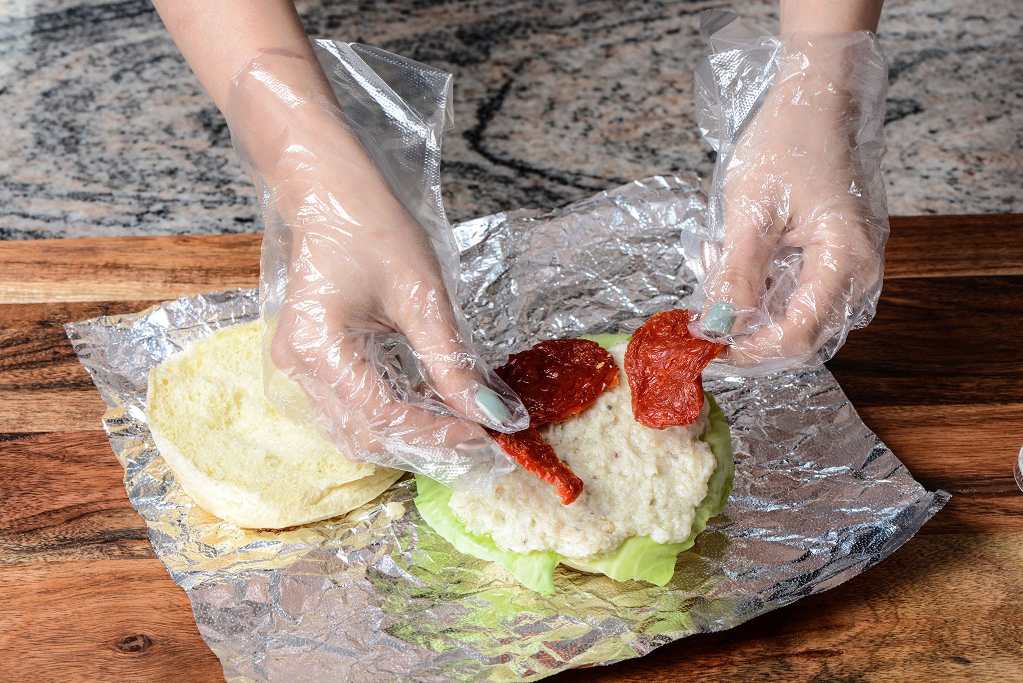 EcoQuality Disposable Food Preparation Poly Gloves 2500 Count - One Size Fits All BPA FREE - Food Grade PE Disposable Gloves Latex & Powder Free (5