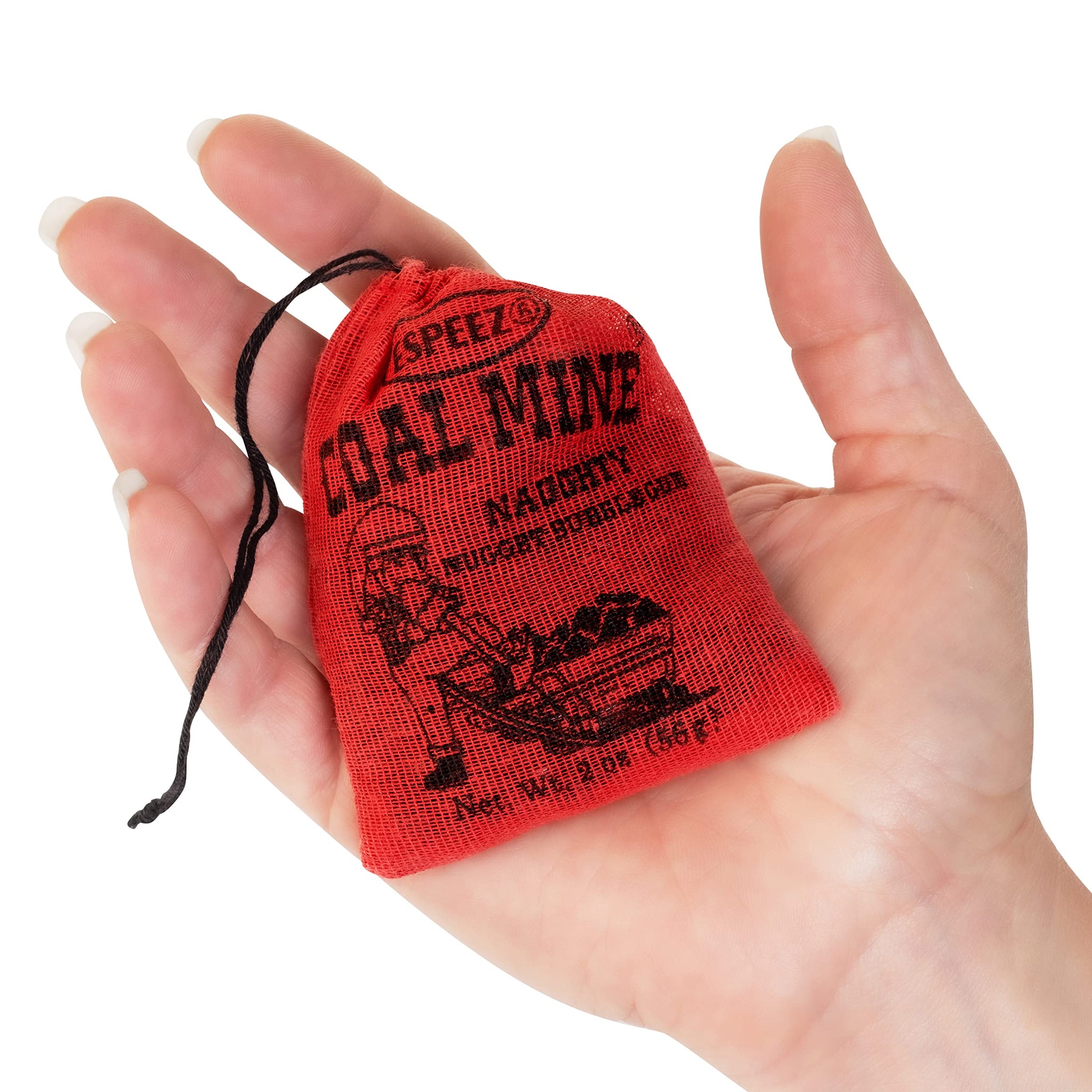 Coal Mine Naughty Black Nugget Gum - 4 Bags In Decorative Plaid Holiday Packaging