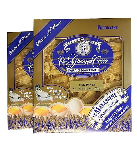 Cav. Giuseppe Cocco Egg Fettuccine 8.8 oz (250 gm) - 2-Pack