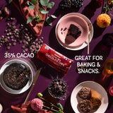 Just Date Organic Date Sweetened Milk Chocolate Chips / 35% Cacao/Vegan/No Sugar Added/Only 4 Ingredients/Low Glycemic Index / 8 Oz