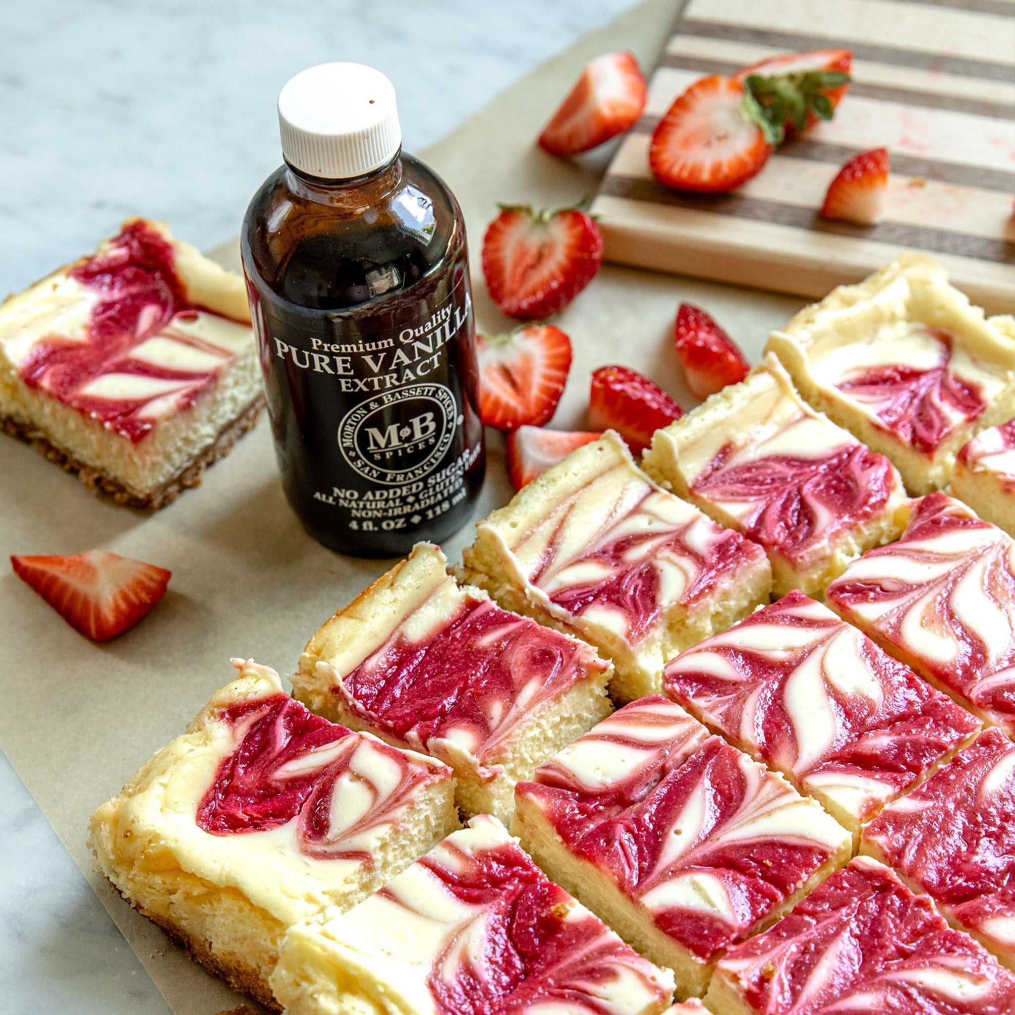 Morton & Bassett Pure Vanilla Extract, 2 fl oz - Non-GMO, Salt-Free, Ideal for Baking & Desserts