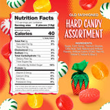 Hard Candy Assortment | 3-Pound Bag | Old Fashioned Mix | Hard Candy Individually Wrapped | Strawberry, Cinnamon, Butterscotch, Starlight Mints