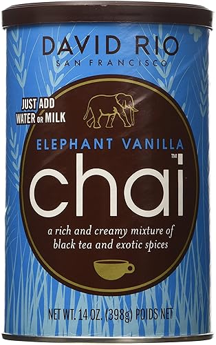 David Rio Elephant Vanilla Chai, 14oz. - 2 canisters