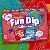 Lik-a-Maid Fun Dip Valentines Day Candy Friendship Exchange Variety Box, 10.32 oz, 24 Pouches