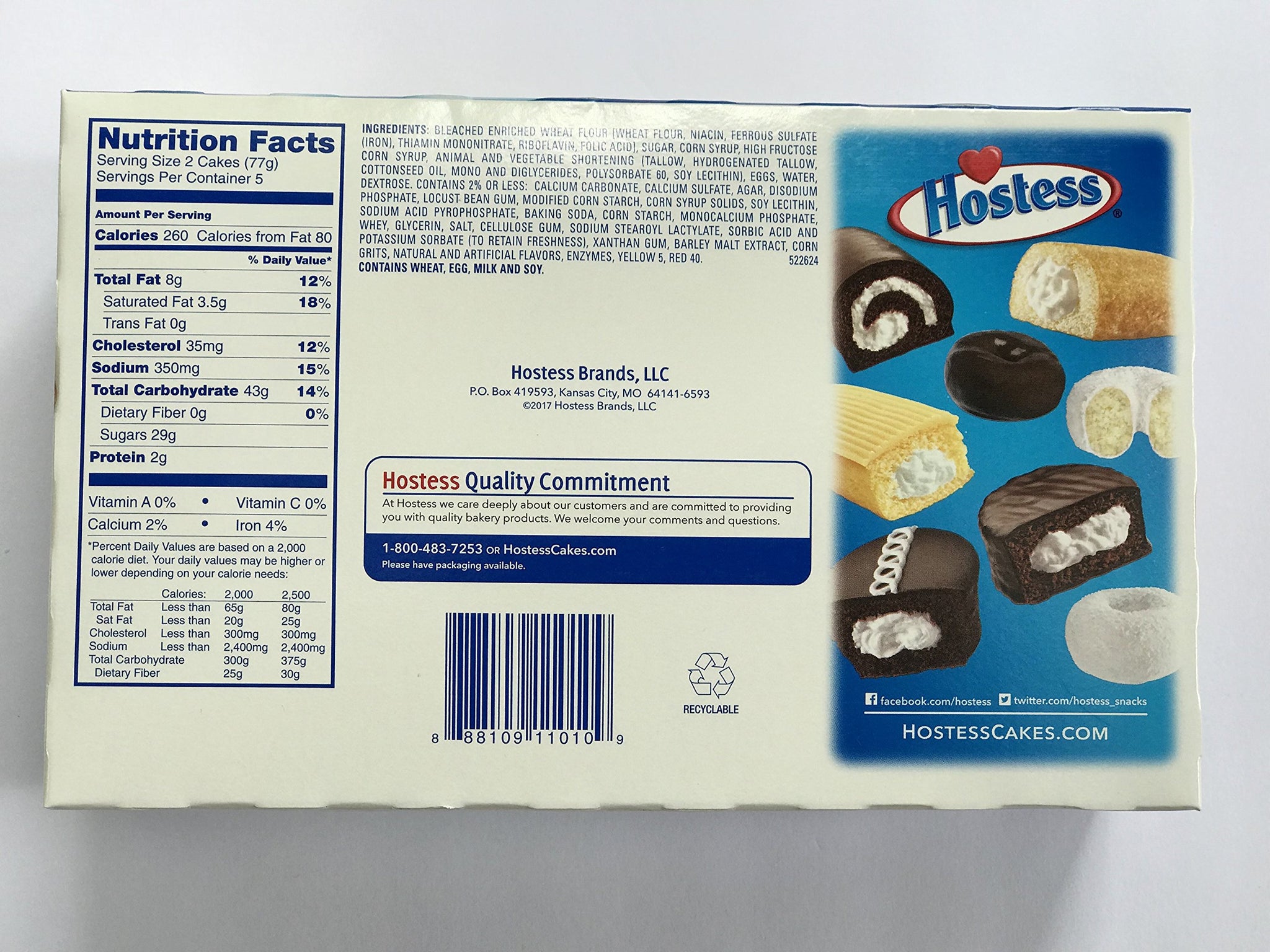 Hotess Twinkies Net WT. 13.58 OZ (385g) 10 Individual wrapped Cakes