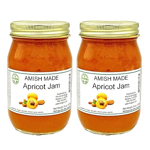 Amish Apricot Jam - Two 16 Oz Jars