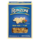 Ronzoni Bow Ties Enriched Macaroni Non GMO 12 Oz. Pack Of 3.