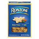 Ronzoni Bow Ties Enriched Macaroni Non GMO 12 Oz. Pack Of 3.