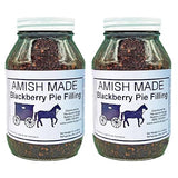 Amish Pie Filling - TWO 32 Oz Jars (Blackberry)