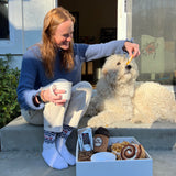 Gift Basket For Dog and Dog Owners, Coffee Lovers, Gourmet Coffee, Nuts, Popcorn, and Dog Treats and Toys, Holiday Gift, Lucca the Napa Dog