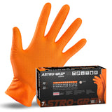 Astro Grip Powder-Free Nitrile Disposable Glove, Medium Size, Full Case (10 Boxes of 100)