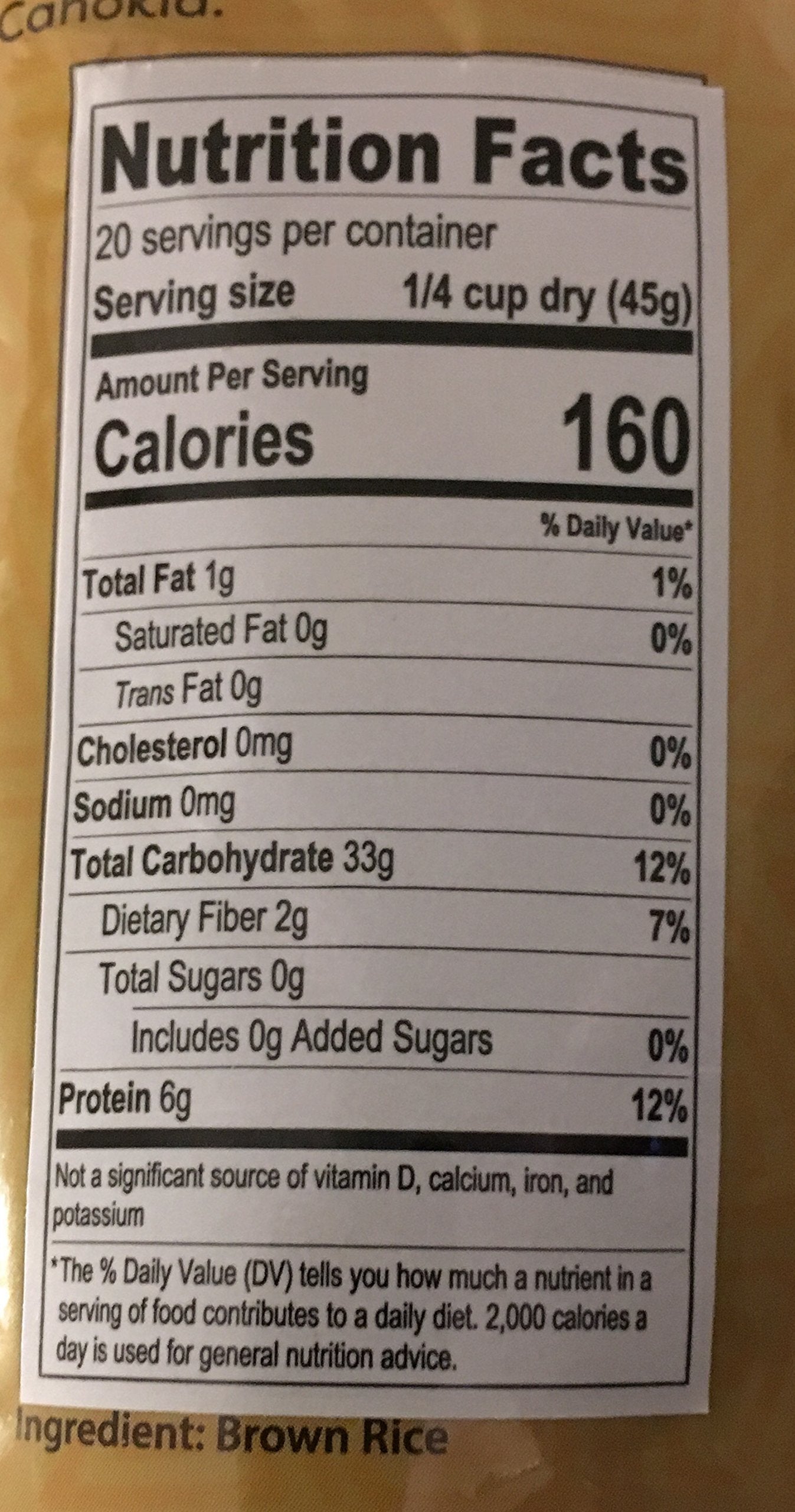 Cahokia High Protein Brown Rice