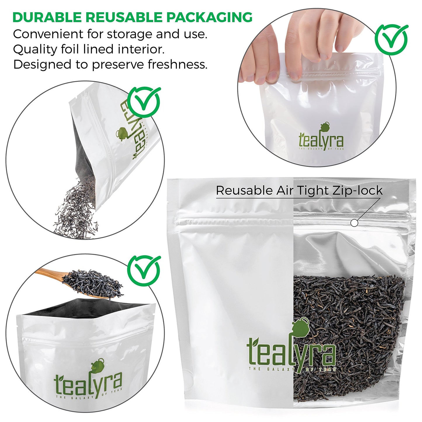 Teayra - Keemun Mao Feng - Premium Chinese Black Loose Leaf Tea - Perfect English Breakfast Tea - Energy Boost - Caffeine Bold - 110g (4-ounce)