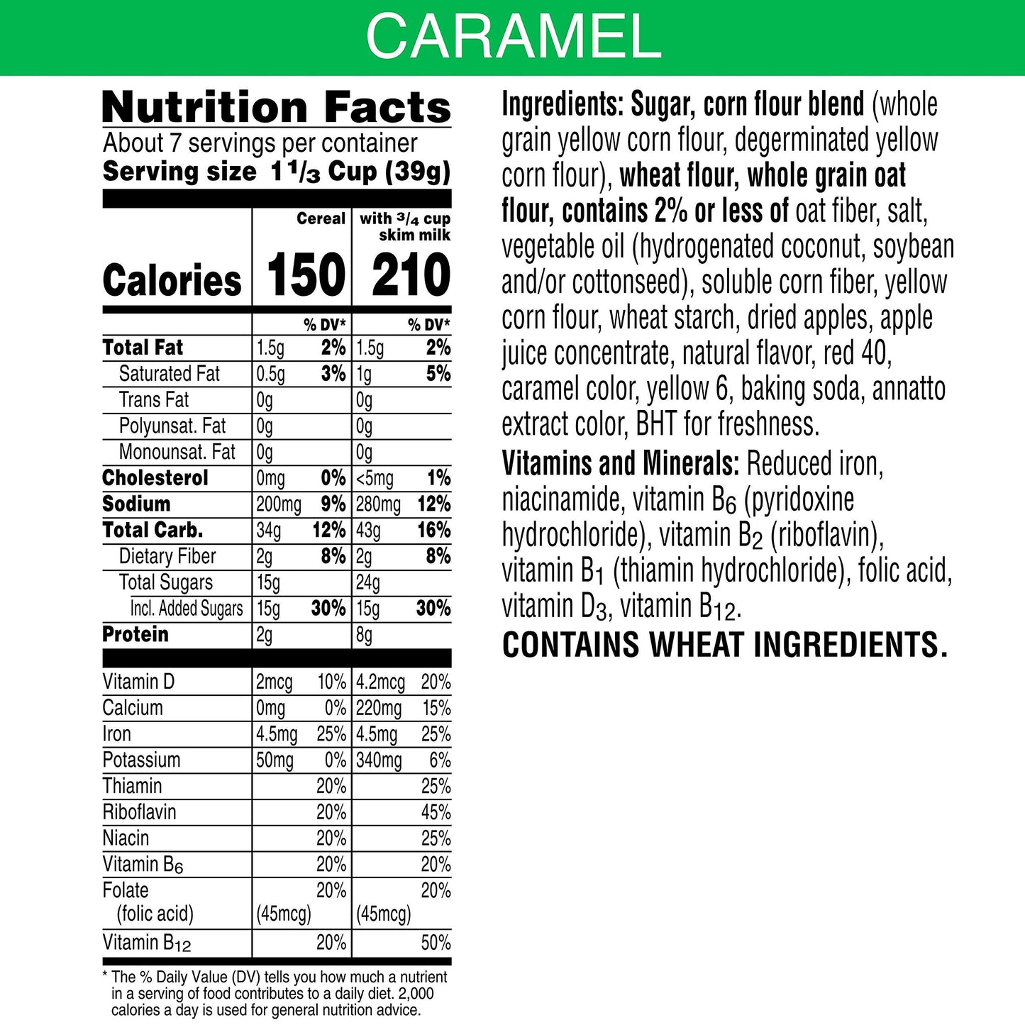 Kellogg’s Apple Jacks, Breakfast Cereal, Caramel, 10.1oz Box