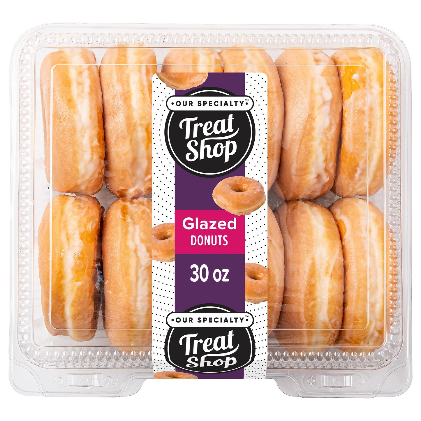 Our Specialty Treat Shop Glazed Yeast Ring Donuts, Frozen, 12ct