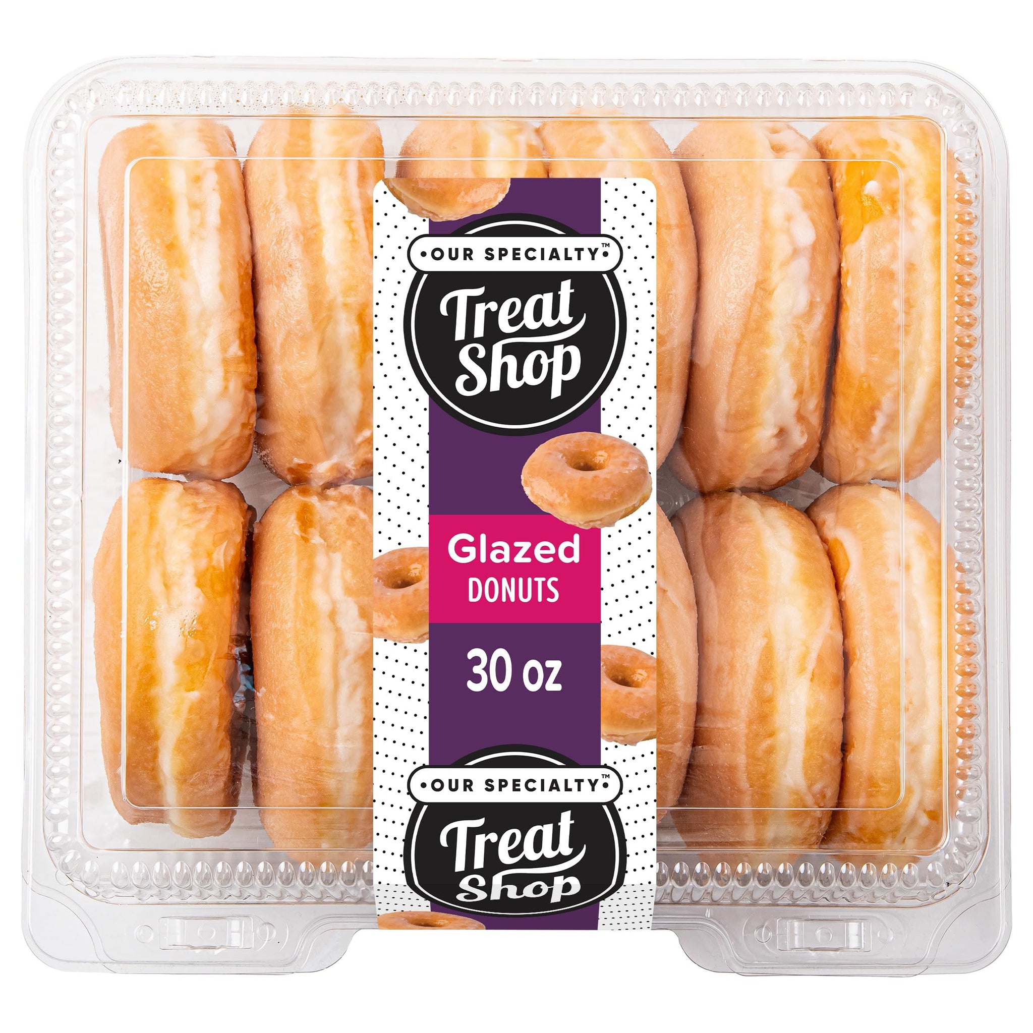 Our Specialty Treat Shop Glazed Yeast Ring Donuts, Frozen, 12ct