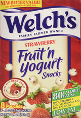 Welch's Strawberry Fruit'n Yogurt Snacks 8 Pouches