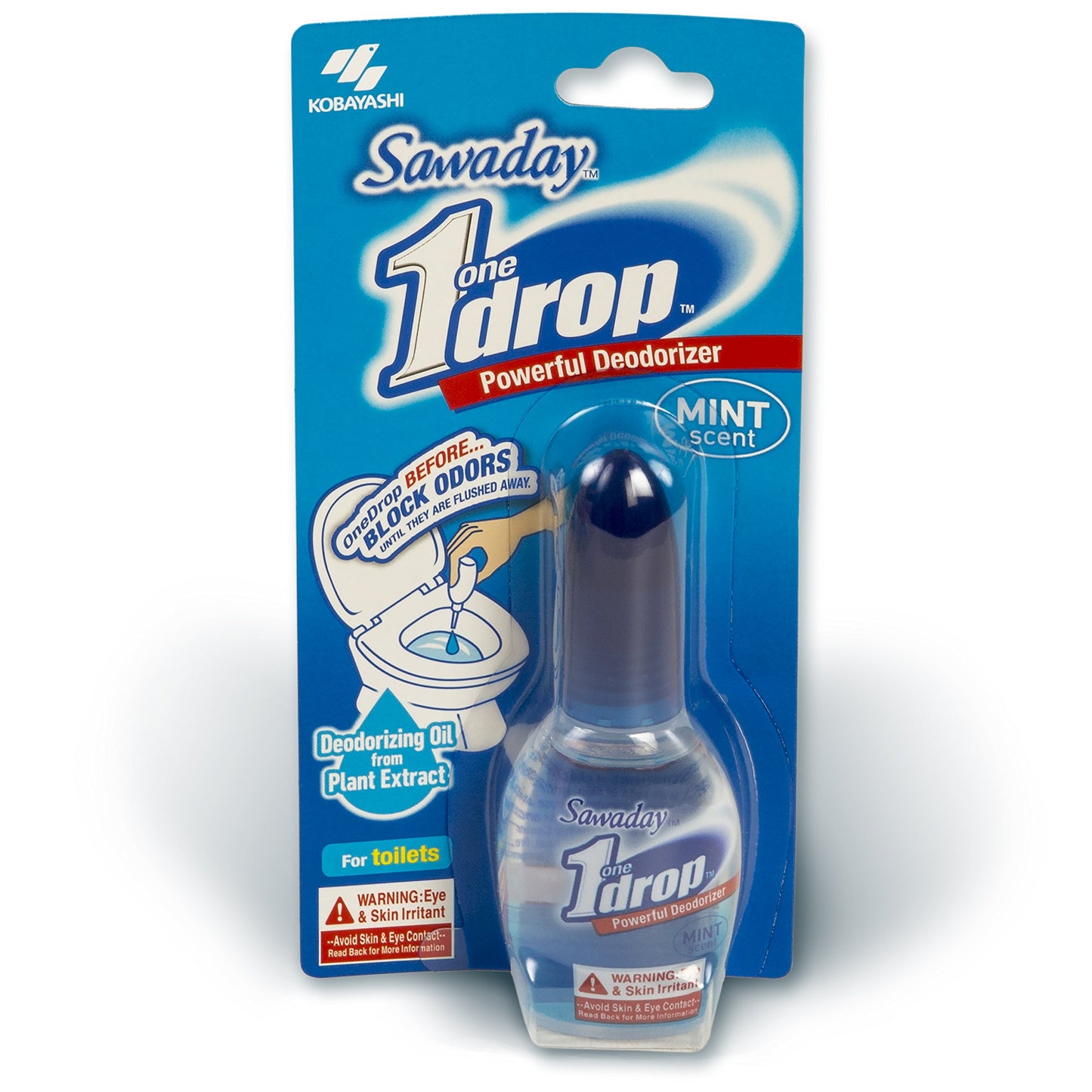 One-Drop Powerful Deodorizer, Before-You-Go Toilet Drops, 0.67 fl oz*- Mint Scent
