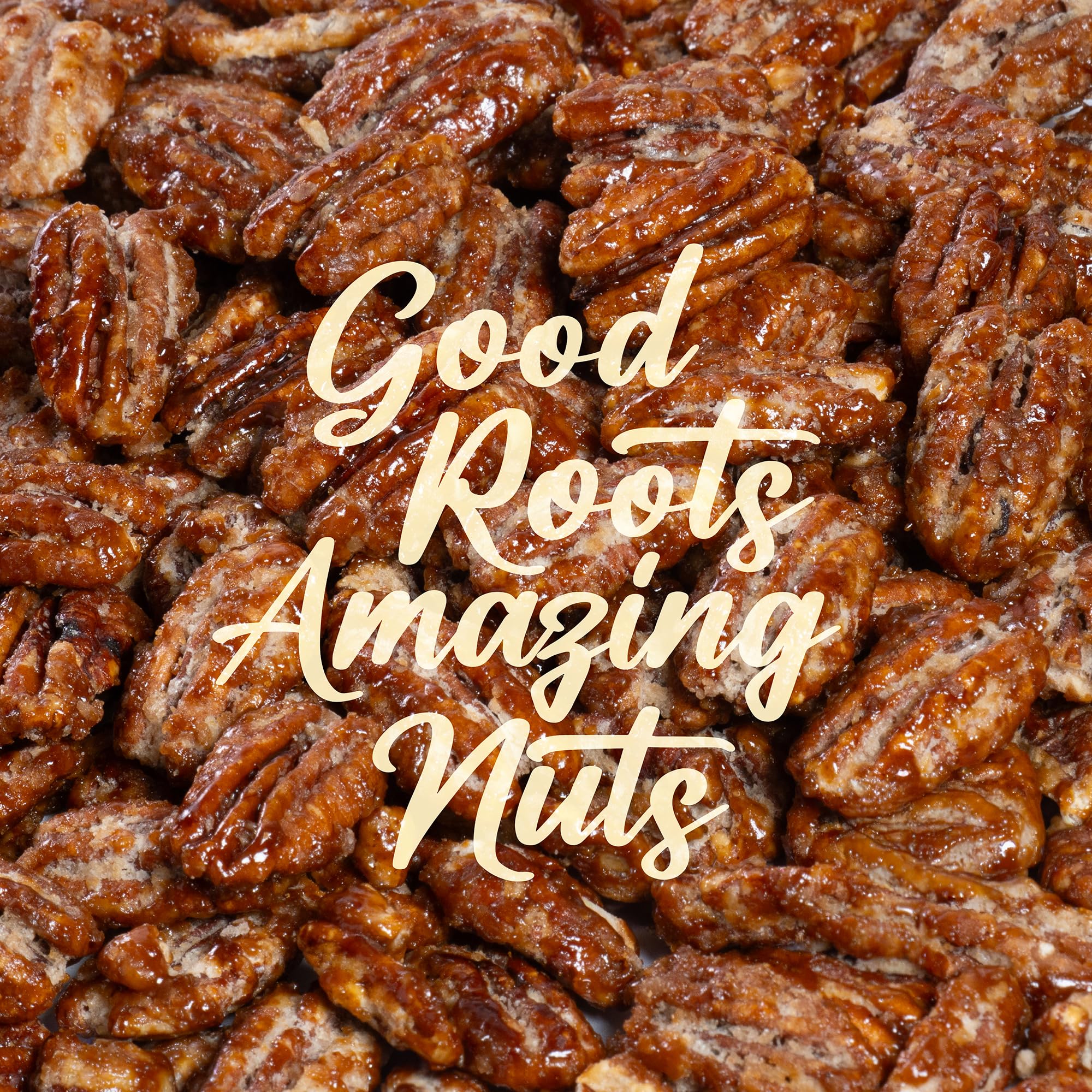 Honey Glazed Pecans 5 oz - Caramelized Pecans with Real Honey, Crunchy & Sweet Roasted Nuts Snack in Resealable Pouch - Gourmet Glazed Pecan Halves by