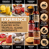 Da Kine Hawaiian BBQ Sauce Gift Set - Original, Smoky & Spicy BBQ Sauce Sampler - Made with Pineapple Juice - Gourmet Barbecue Sauces for Grilling