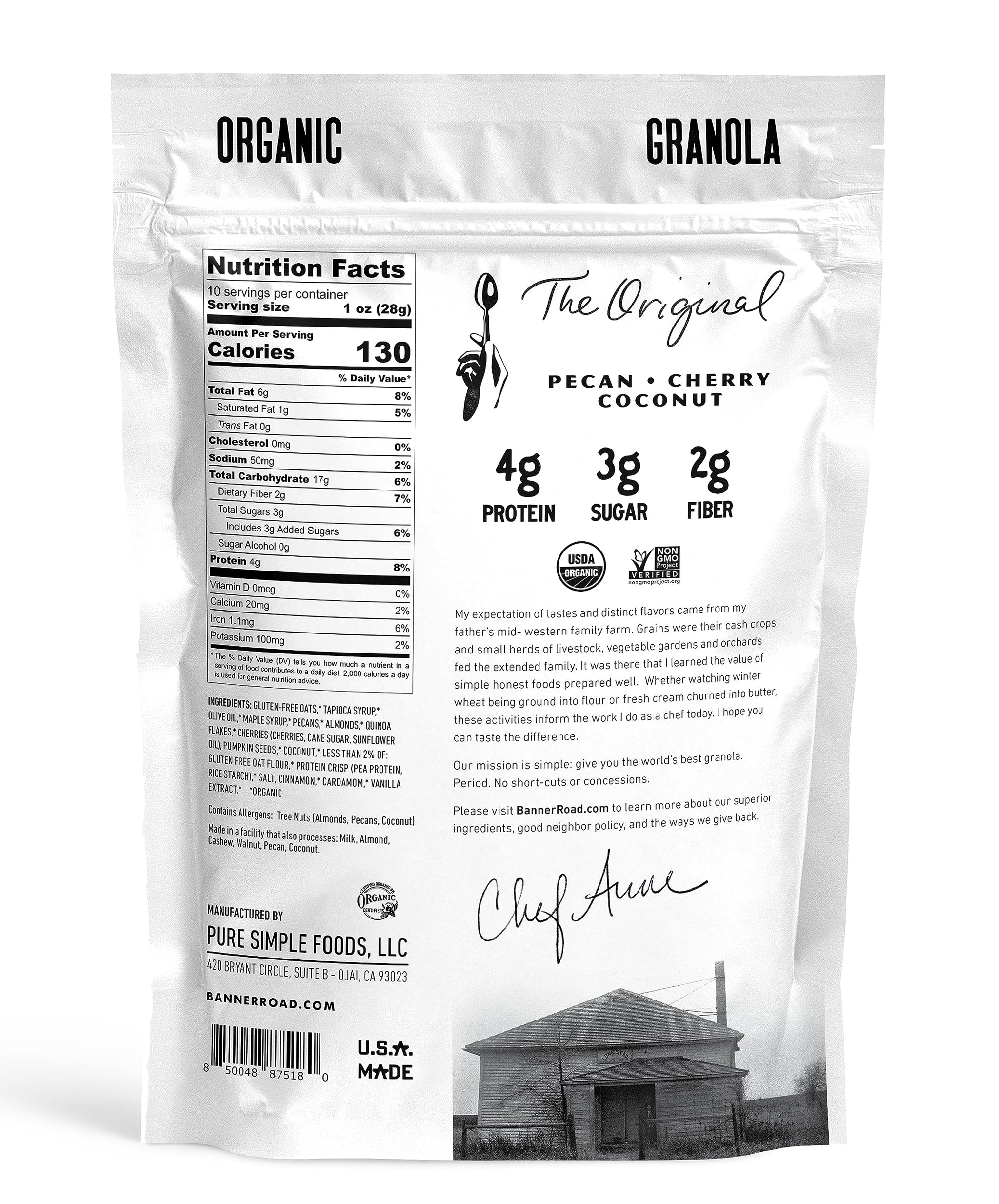 Banner Road Baking Co. Organic The Original Granola, 10 OZ