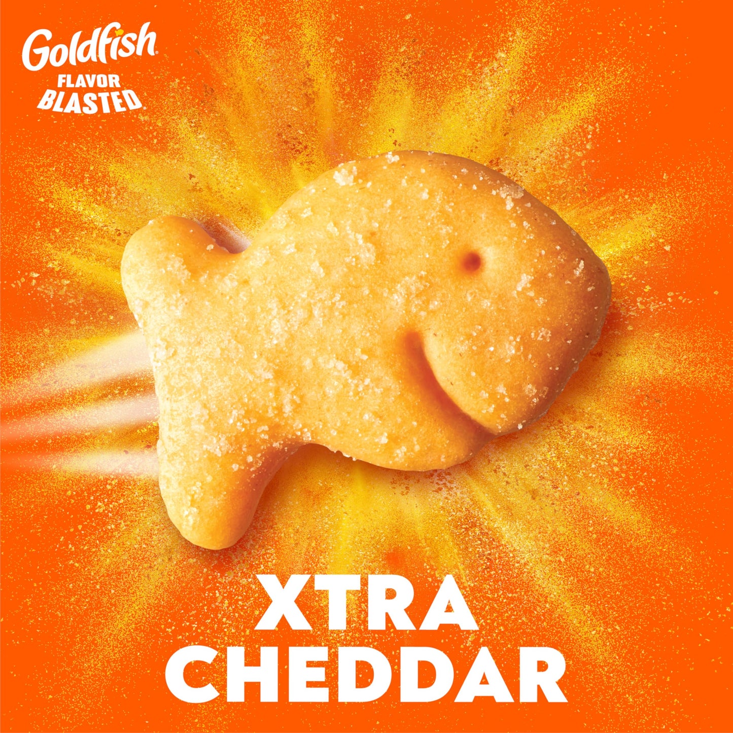 Goldfish Flavor Blasted Xtra Cheddar Cheese Crackers, Baked Snack Crackers, 6.6 oz Bag