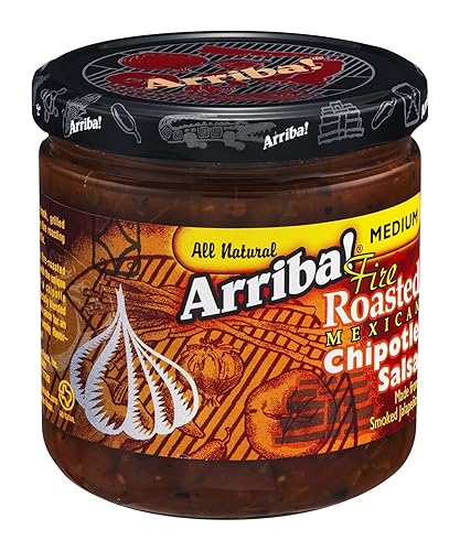 Arriba! Chipotle Salsa, 16-Ounce Glass (Pack of 6)