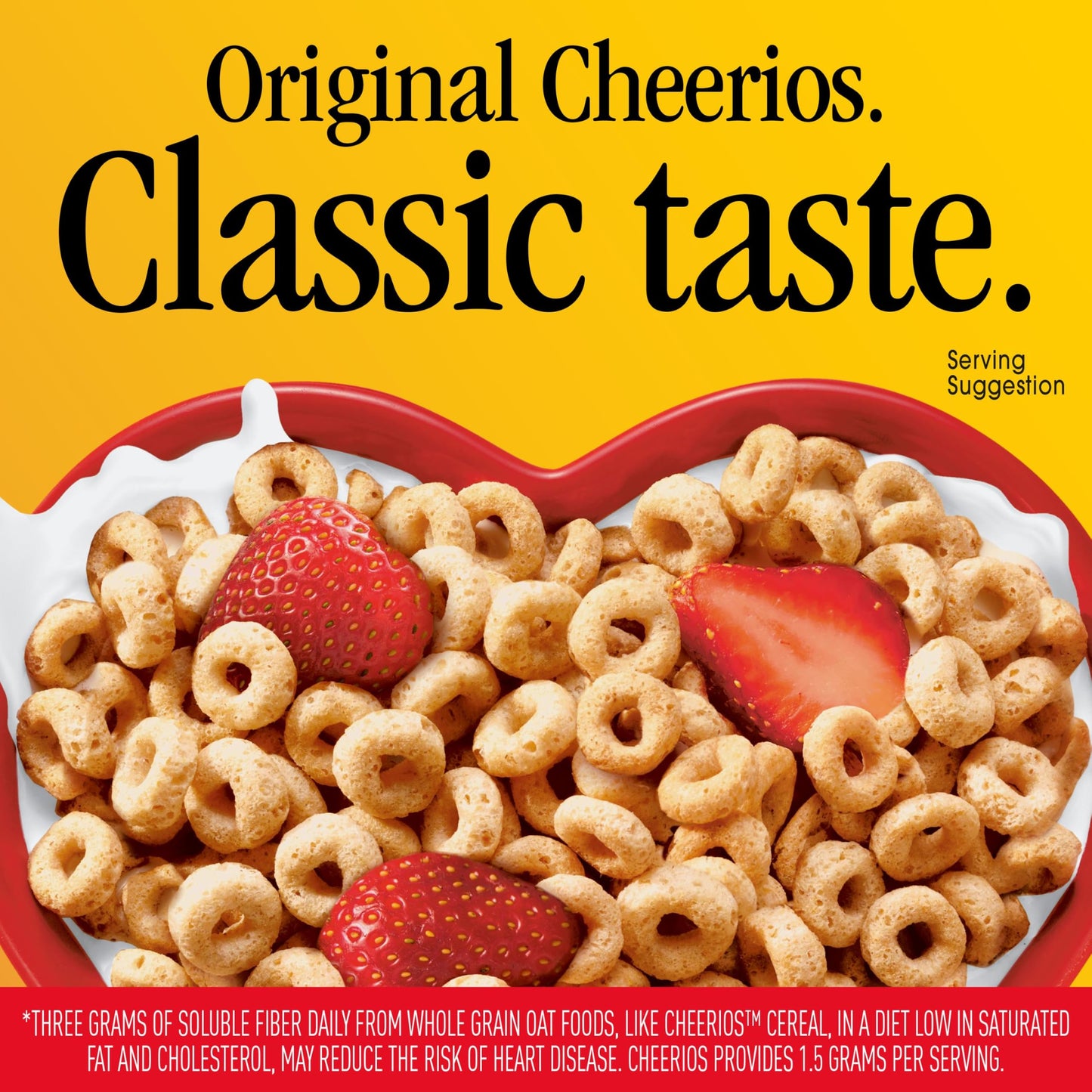Cheerios, Heart Healthy Gluten Free Breakfast Cereal, Family Size, 18 oz