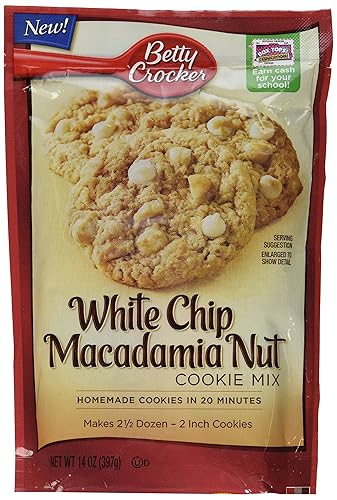 Betty Crocker White Chip Macadamia Cookie Mix, 14 Oz (3 Packs)