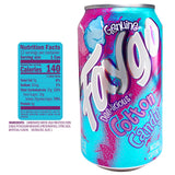 Faygo Cotton Candy Soda | Sweet Carnival Treat in a Can | 12-Pack of 12oz Cans | Vibrant, Caffeine-Free Soft Drink Bursting with Classic Blue Cotton