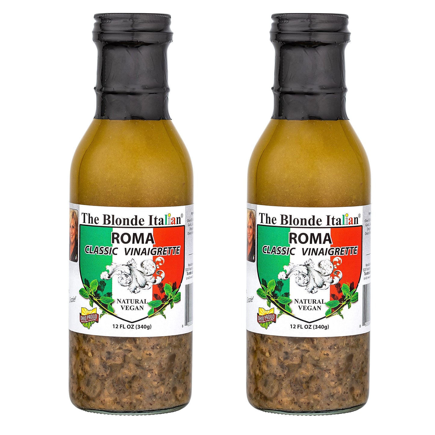 Roma Classic Italian Vinaigrette Dressing (2 Pack) | Natural Vegan Dressing for Mixed Greens, Pasta and Potato Salads | No Sugar Added | Made in USA