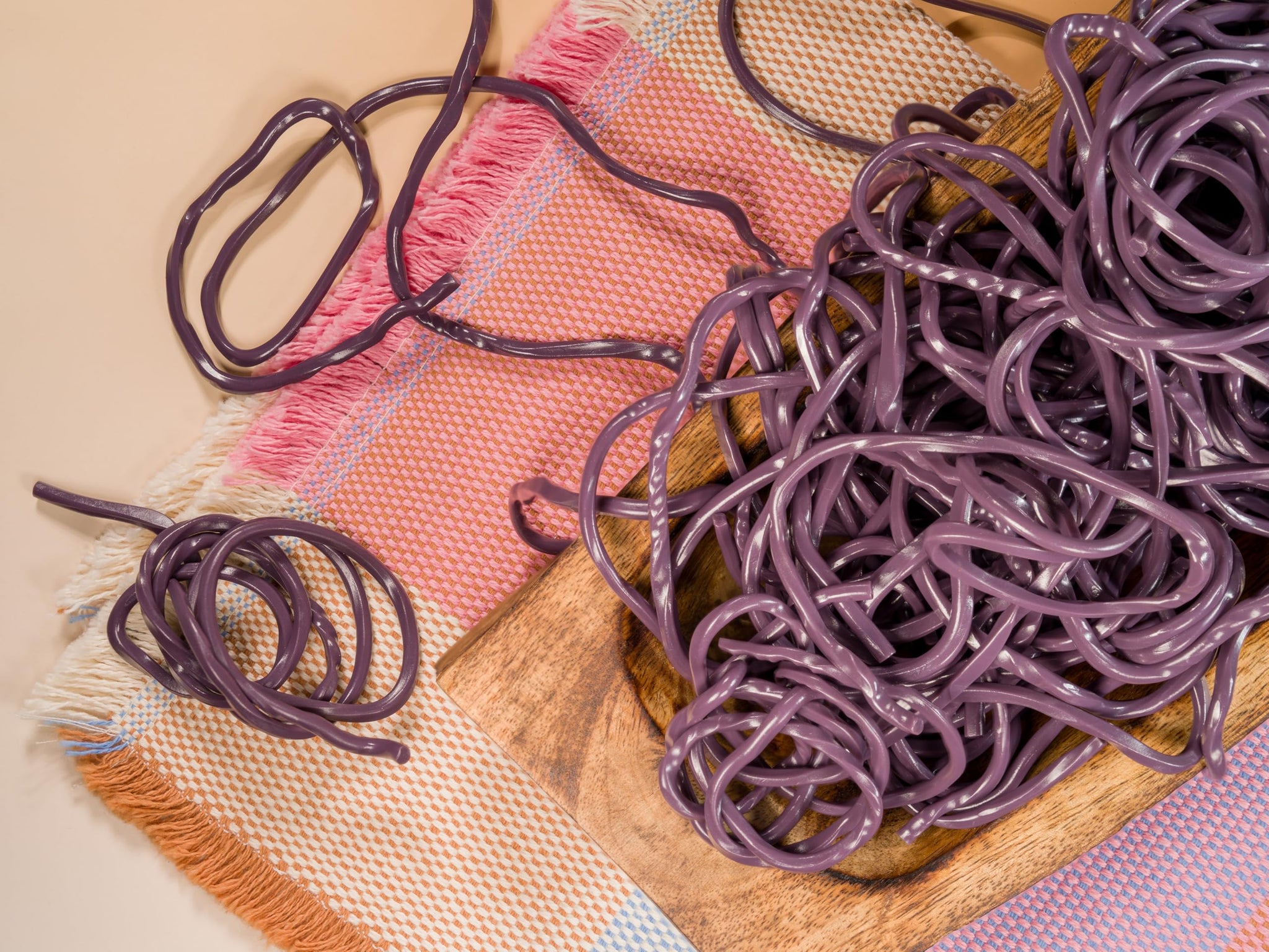 Smarty Stop Licorice Laces Gummy Candy (Grape, 2 Pound (Pack of 1))