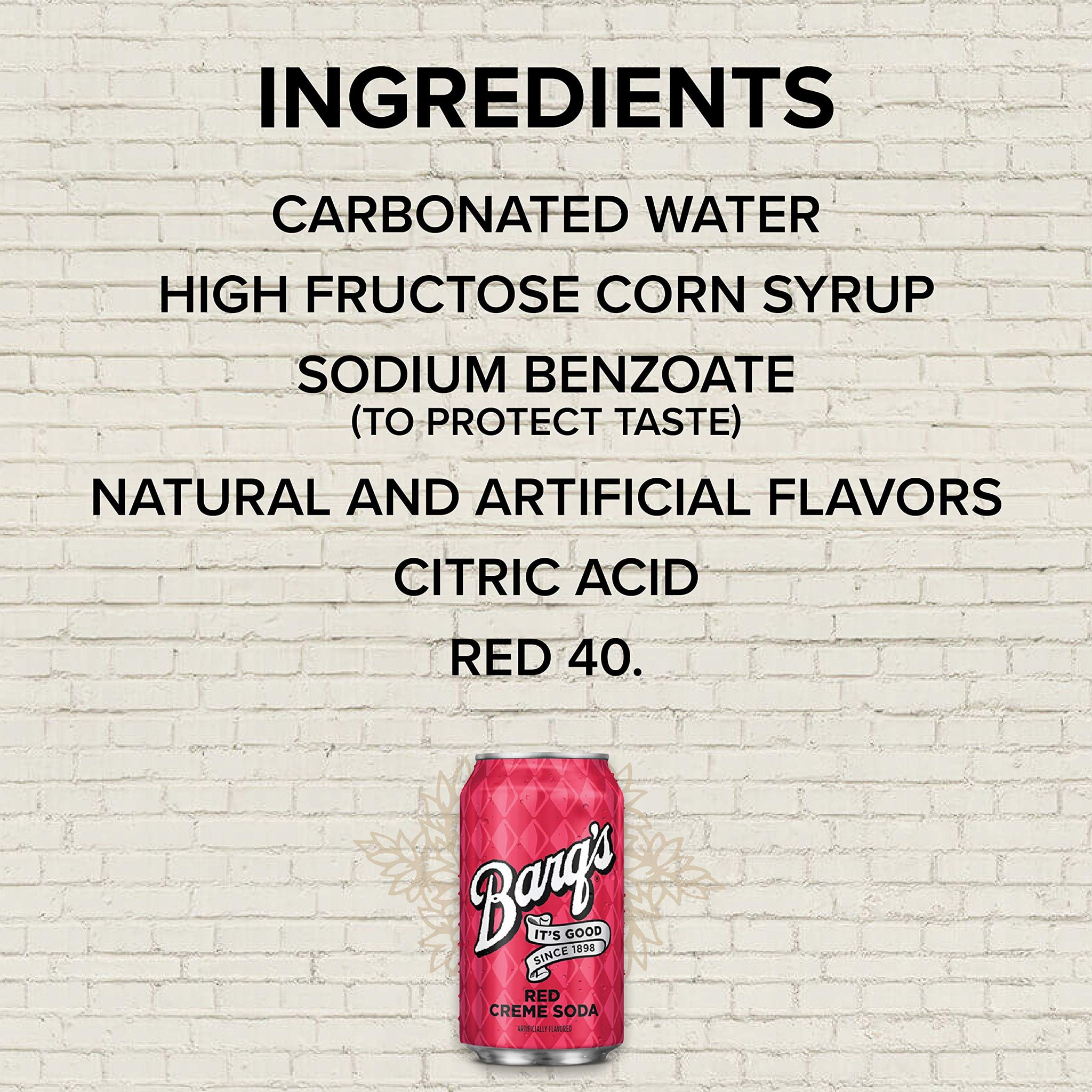 Barq's Red Creme Soda Soft Drink, 12 Fl Oz, 36 Pack, Red Creme, 12 Fl Oz () , 12 Fl Oz (Pack of 1)