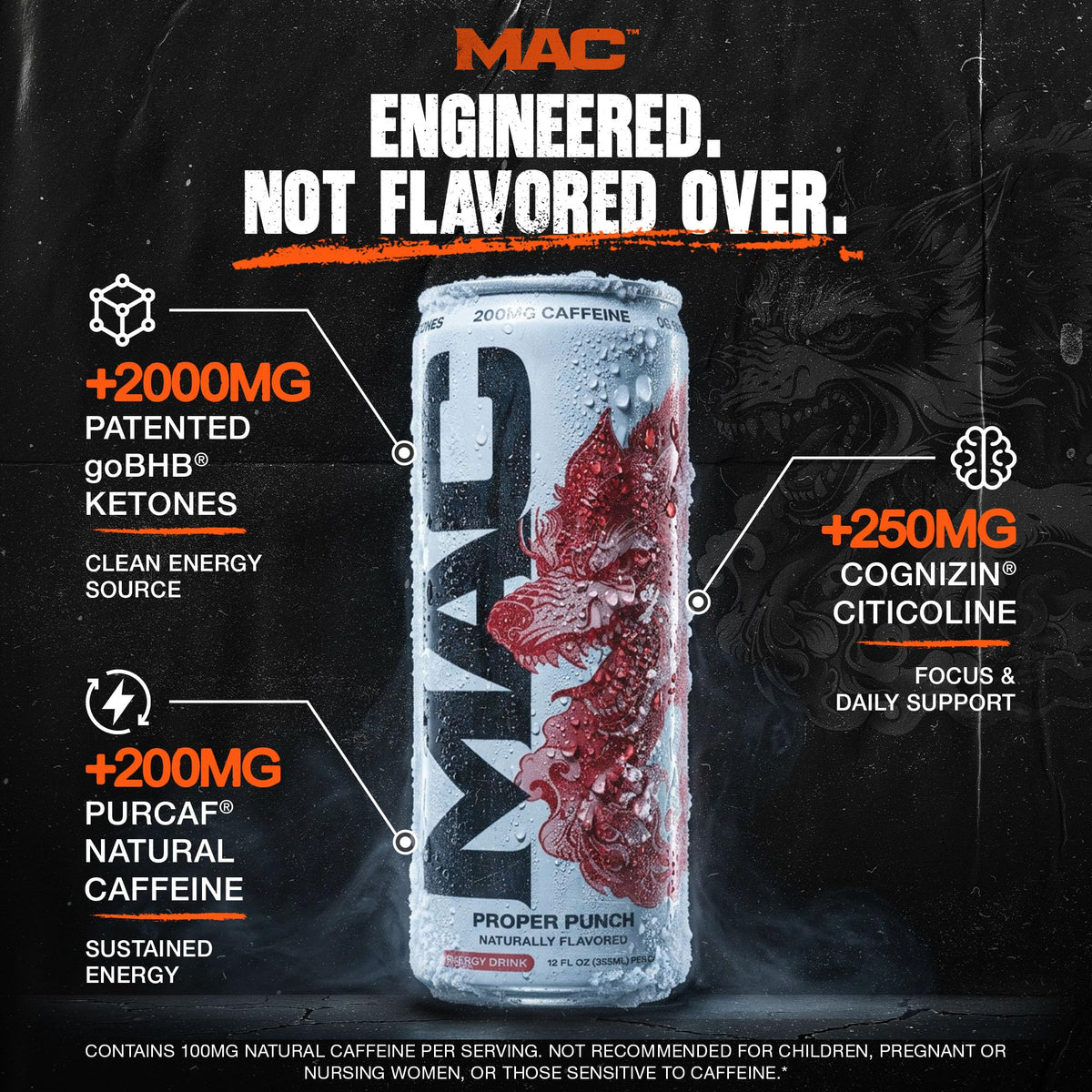 MAC Energy by Conor McGregor Proper Punch Sugar Free Energy Drink