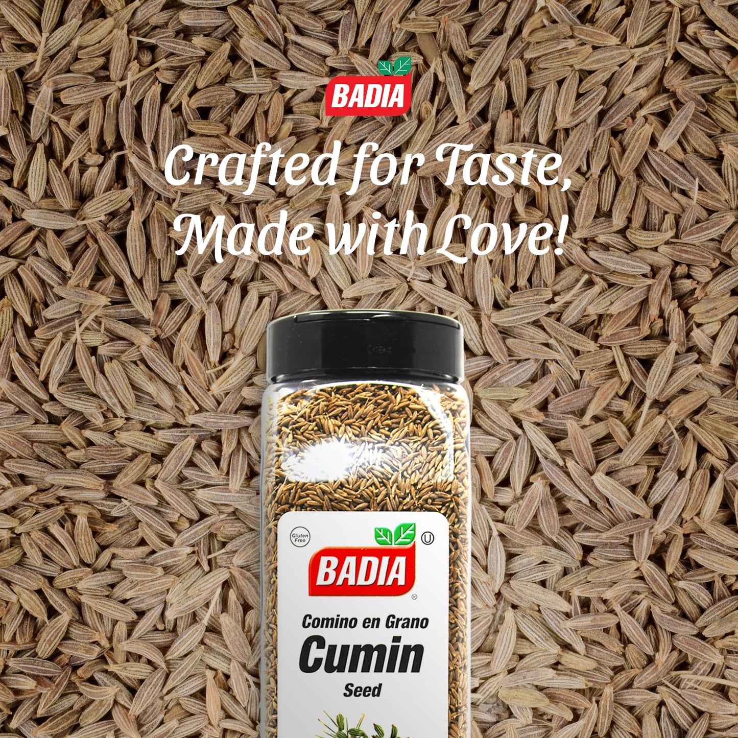 Badia Cumin Seeds, 16 oz - Whole Comino Seeds, Aromatic Flavor for Cooking, Spice Blends & Seasonings