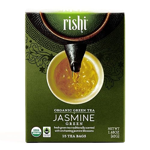 Rishi Jasmine Green Tea 15-Count 1.48 oz each (1 Item Per Order)