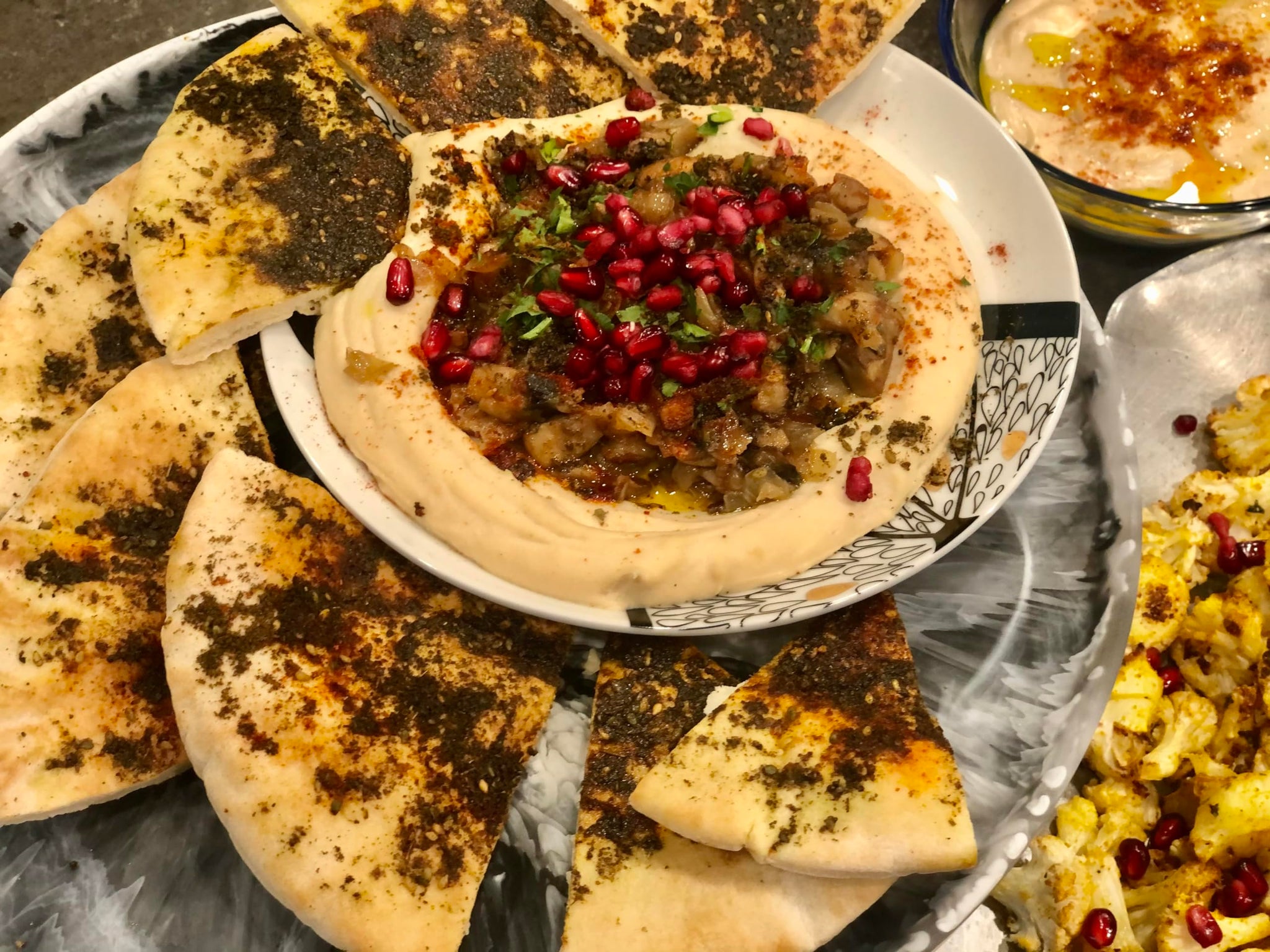 Premium Hummus & Tahini Seasoning Topper by SPICE + LEAF - Vegan Kosher Pesticide Free - Spice blend for Hummus, Tahini, Guacamole, Eggs, Salad, Fish