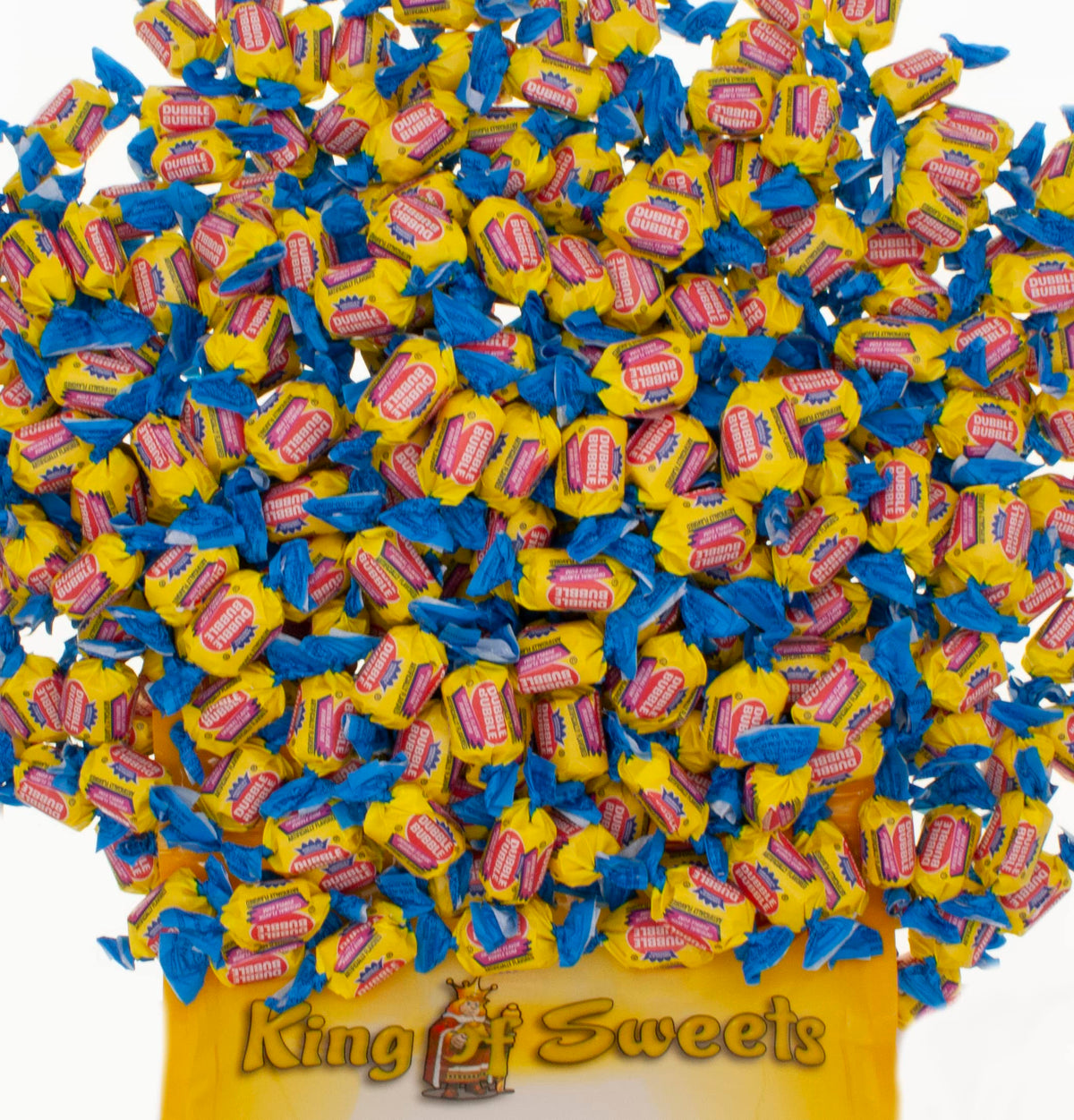 Bubble Gum - Original (Classic, Perfectly Pink Twist) 1 Pound in a Bulk Resealable King of Sweets Bag
