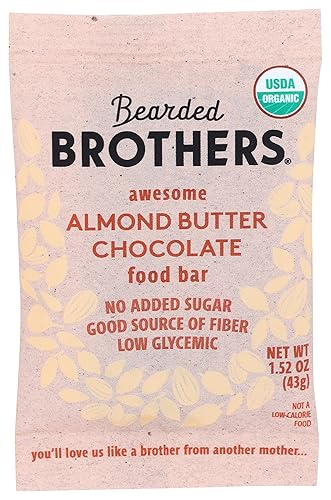 Bearded Brothers, Bar Food Almond Butter Chocolate Awesome Organic, 1.52 Ounce