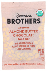 Bearded Brothers, Bar Food Almond Butter Chocolate Awesome Organic, 1.52 Ounce