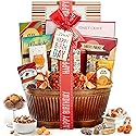 Broadway Basketeers Birthday Gift Basket - Gourmet Snacks & Sweet Treat Box with Cookies, Candy & more - Food Gift Basket for Women, Men & Families