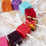 Hard Candy Cube Lollipop Suckers: Individually Wrapped Flavored Sucker Pack by Espeez - Old Fashioned Square Party Pops in Bulk - Cinnamon, 100 Count