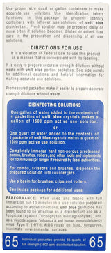 Timsen Unit Blue Germicidal Disinfectant (Box of 65)
