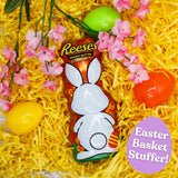 Reeses Easter Bunny Collectible Tin with Mini Peanut Butter Cups, Individually Wrapped, Basket Stuffer Candy, 4 Pieces Inside