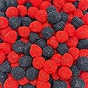 Berries Gummy Candy | 2 Pound Bag | Red and Black Soft Candy Bulk | Raspberry and Blackberry Crunchy Gummies for Dessert Decoration, Gifting & Buffets