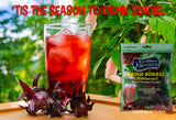 Sorrel Hibiscus Flowers (2 x 3Oz.) Herbal Tea Whole Petal 6 Oz - 100% Natural Dried Raw - Non GMO - Vegan - USFDA Inspected - Makes Refreshing Iced