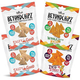 BeyondChipz Low Carb Tortilla Chips, Nacho Supreme Party Pack, Keto Friendly, Gluten Free, 5.3oz Bag, Pack of 4