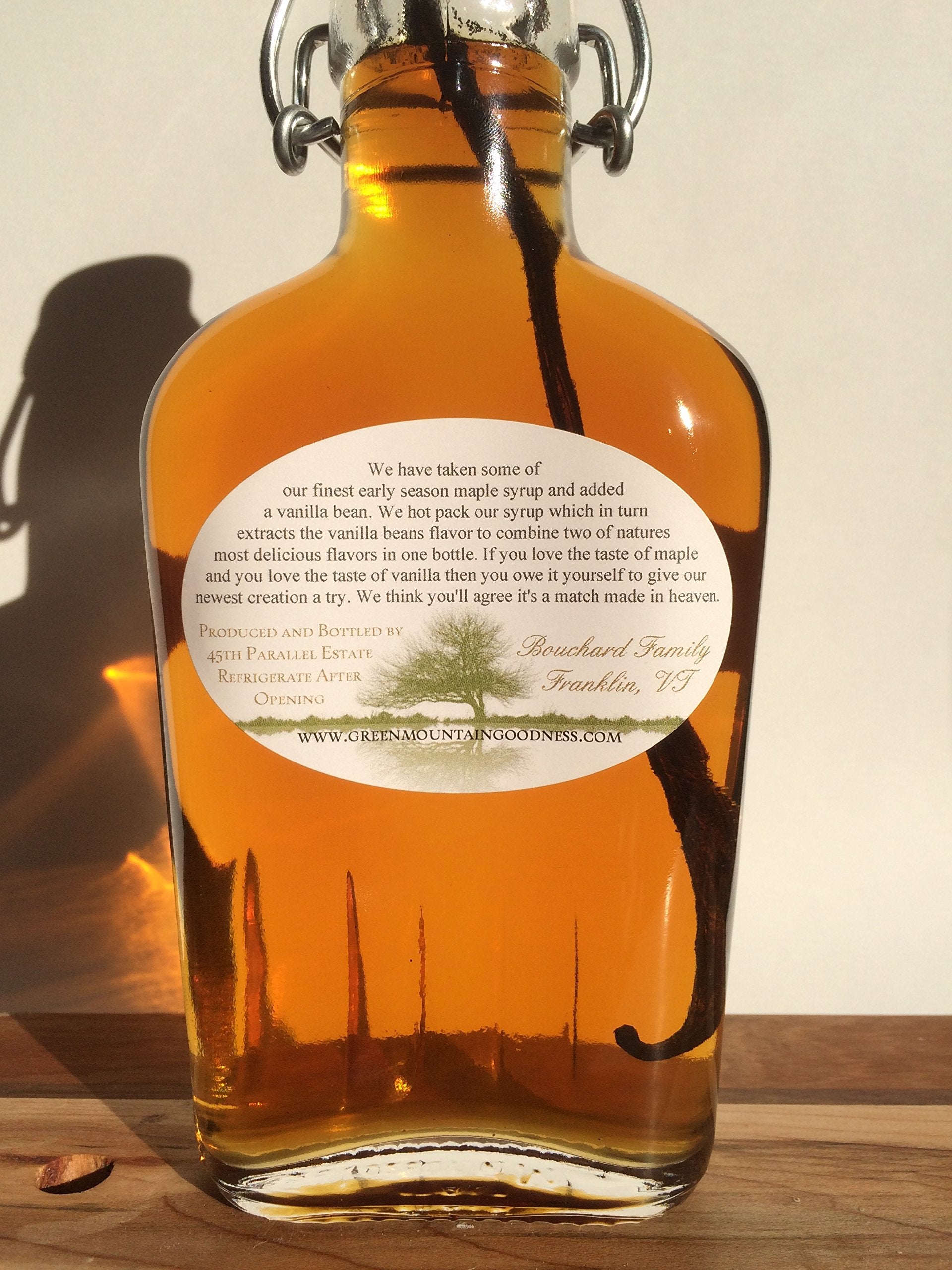 Pure Vermont Maple Syrup (Vanilla Infused) So Delicious!!! Glass Bottle