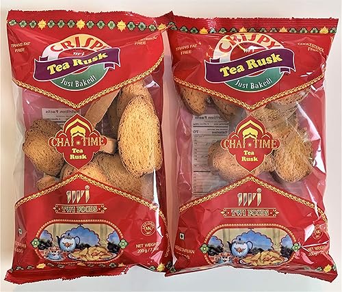 Crispy Tea Rusk - Chai Time 200g - Pack of 2. FREE 2-DAY DELIVERY