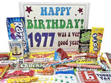 RETRO CANDY YUM ~1977 49th Birthday Gift Box Classic Nostalgic Candy from Childhood for 49 Year Old Man or Woman Born 1977